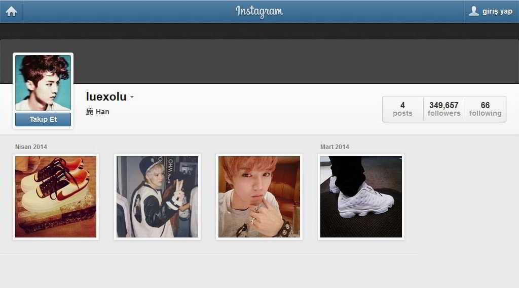 Luhan Instagram Photo Suexo