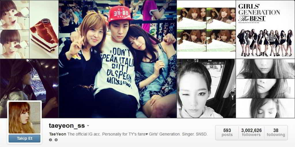 Taeyeon IG 3 Million Suexo