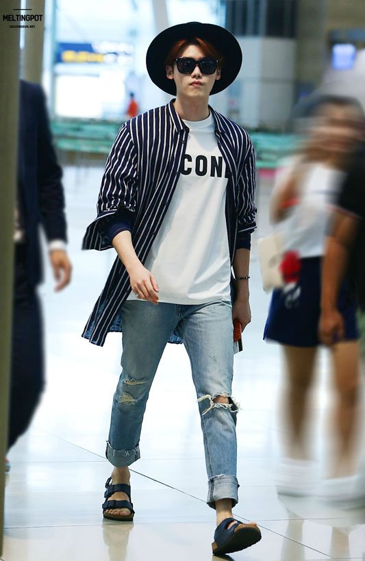 Lee Jong Suk blue jean modası 34324