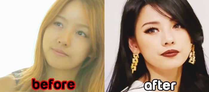 lee hyori before and after