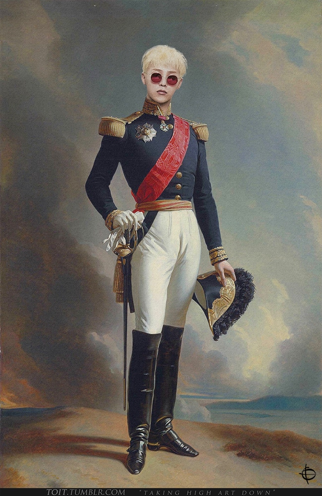 Henri d'Orléans, Duc D'Aumale *oil on canvas *218 x 142 cm *original is lost