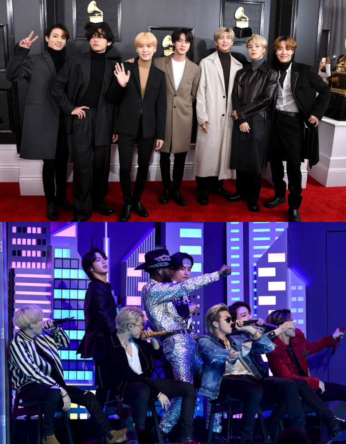 BTS Grammy 2020 Performance: Namjoon, Hobi and Kim Taehyung Trend Following  'Seoul Town Road' Performance With Lil Nas X